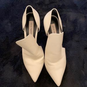 White Steve Madden heels